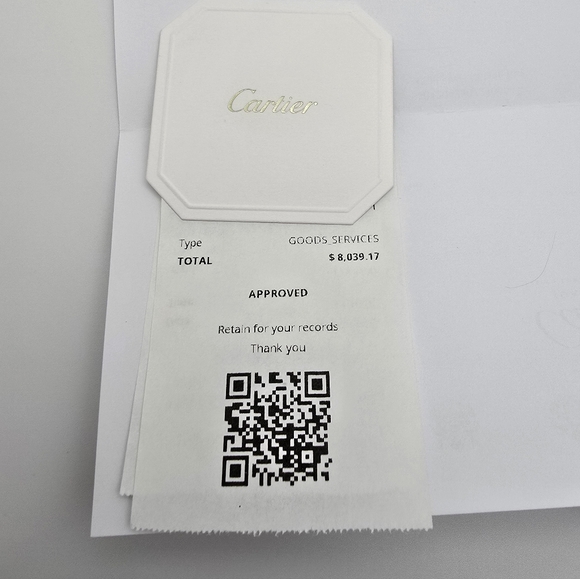 Authentic Cartier Love Bracelet Classic 18K Yellow Gold Sz 20, Box and receipt - Picture 8 of 10